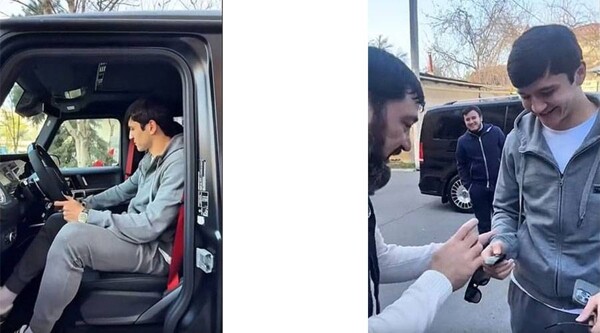 Abdul Qadir Khosanov Receives a Mercedes Car